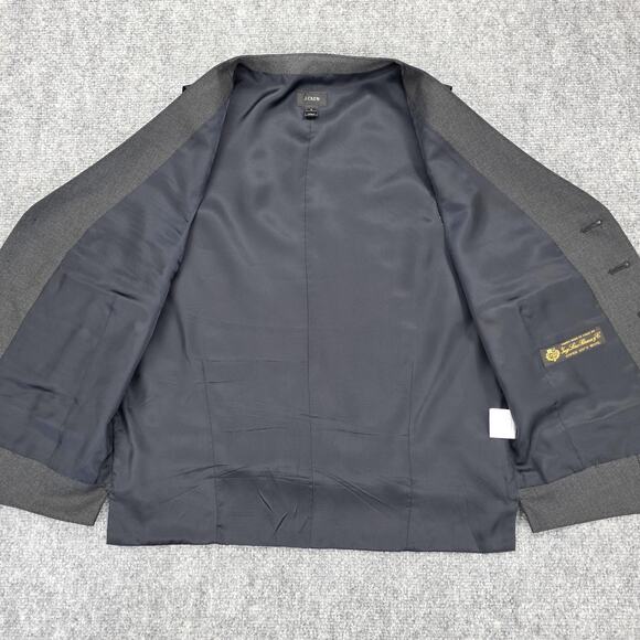 J Crew Vest Mens Small Gray Charcoal Loro Piana Super 120s Wool Dress Waistcoat - Picture 12 of 16